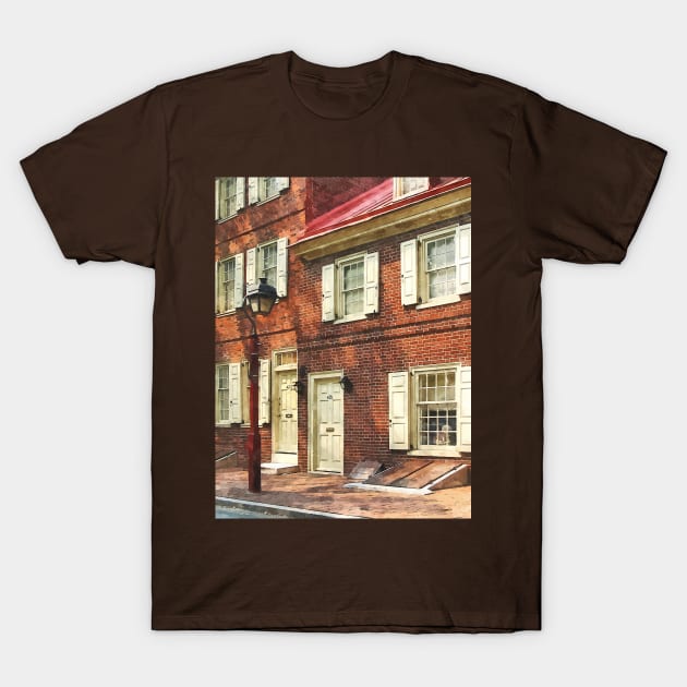 Philadelphia PA Brownstone T-Shirt by SusanSavad